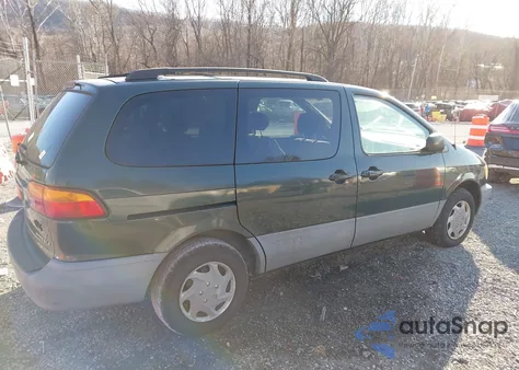 2000 Toyota Sienna Le z USA, uszkodzony, nr VIN 4T3ZF13C4YU188319